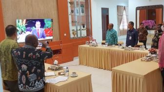 Pj Gubernur Papua Barat Hadiri Penyerahan DIPA oleh Presiden Jokowi