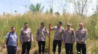 Tim Puslitbang Polri Tinjau Lokasi Pembangunan Polda Papua Tengah