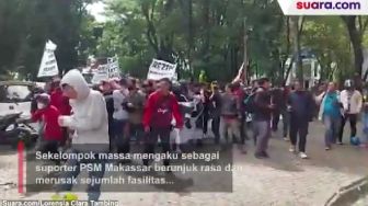 Video Detik-detik Suporter PSM Makassar Serbu Kantor Gubernur Sulsel