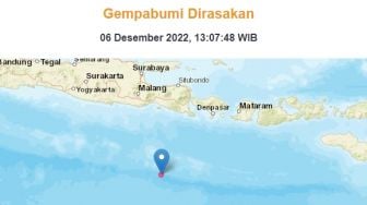 Gempa Bumi Berkekuatan 6.2 Guncang Jember, Tak Berpotensi Tsunami