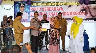 Muspika Peusangan Turun Ke Gampong Vaksinasi Polio