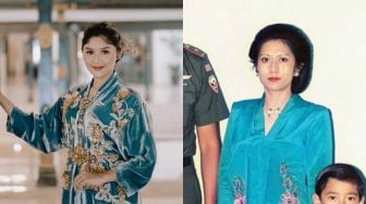 Anggun dengan Setelan Kebaya, Warganet Sebut Erina Gudono Mirip Ani Yudhoyono