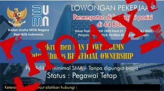 Awas, Selembaran Informasi Loker di BUMN Hoax Beredar di Grup WA