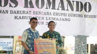 Pos Indonesia Beri Bantuan Tabung Gas untuk Korban Erupsi Semeru