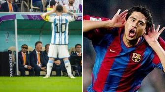Puncak Emosi Lionel Messi Hingga Selebrasi Provokatif Tutup Telinga Riquelme di Depan Van Gaal
