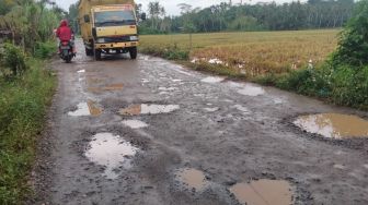 Baru Diperbaiki, Jalan di Aceh Utara Kembali Rusak