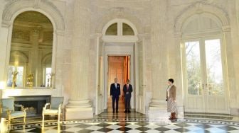 Presiden Joko Widodo atau Jokowi saat bertemu dengan Raja Belgia Philippe Leopold Louis Marie di Istana Laeken, Brussels pada Rabu (14/12/2022). [Muchlis Jr - Biro Pers Sekretariat Presiden]