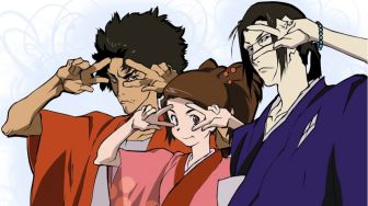 Review Samurai Champloo: Perjalanan Seorang Gadis dengan Dua Orang Samurai