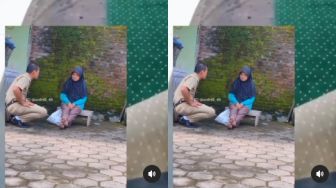 Geger Pelaku Perusakan Masjid Lumuri Darah Mens ke Al-Qur'an, Emak-emak Berhijab Ditangkap Warga