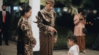 10 Potret Tingkah Gemesin Cucu-Cucu Jokowi di Pernikahan Kaesang-Erina, Al Nahyan Anak Medan Curi Perhatian