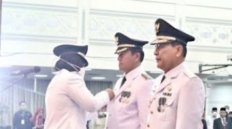 Pj Bupati Lampung Barat Resmi di Lantik 