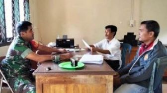 Tingkatkan Sinergitas, Anggota Koramil Muara Limun Lakukan Komsos