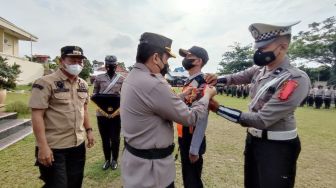 Amankan Nataru Polres Banjarbaru Terjunkan Ratusan Personil 