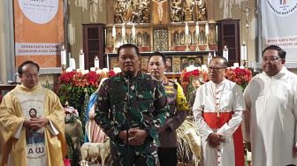 Panglima TNI di Katedral Jakarta: Selamat Natal 2022 dan Jaga Persatuan di Tahun Politik