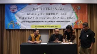 Relawan Ganjar Gandeng Belasan Perusahaan di Pekalongan, Tekan MoU Kesejahteraan Buruh