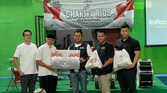 BPD HIPMI Jaya Gelar Charity Ride Berdonasi Kepada Disabilitas dan Anak Yatim Piatu