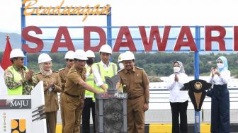 Jokowi Resmikan Bendungan Sadawarna di Subang Seharga Rp2 Triliun