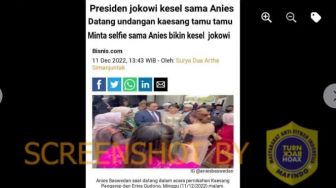 CEK FAKTA: Presiden Jokowi Kesal Tamu Rebutan Selfie Sama Anies di Pernikahan Kaesang, Benarkah?