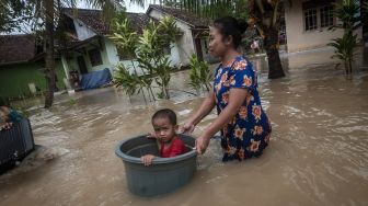 Banjir di Pandeglang Akibat Cuaca Ekstrem Rendam Ratusan Rumah Warga