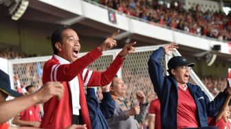 Nonton Langsung Indonesia vs Thailand di GBK, Sri Mulyani: Gemezzz