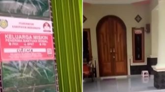Heboh Stiker 'Keluarga Miskin' Penerima Bansos di Rumah Layak Huni, Pemilik Disumpahi Miskin 7 Turunan