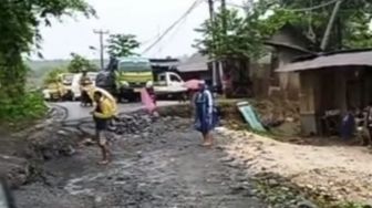 Jalan Akses ke Wisata Baduy Amblas, Akibat Diguyur Hujan
