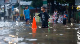 Jalan Kemang Utara IX Terendam Banjir