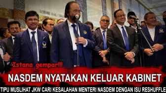 CEK FAKTA: Benarkah Surya Paloh Keluar Kabinet Jokowi Buntut Isu Reshuffle Menteri NasDem?
