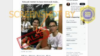 CEK FAKTA: Kaesang Pakai Kaos Berlogo Palu Arit yang Jadi Tren Anak Muda, Benarkah?