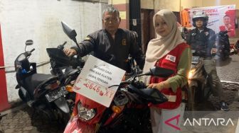 PMI Cianjur Dapatkan Bantuan Sepeda Motor dari PMI Klaten untuk Kendaraan Operasional Kawasan Terdampak Gempa