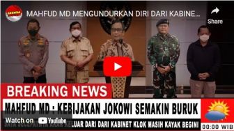 CEK FAKTA: 'Kebijakan Jokowi Makin Buruk' Mahfud MD Putuskan Mengundurkan Diri dari Kabinet, Benarkah?