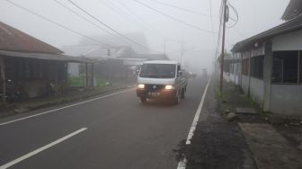 Kabut Tebal di Tomohon