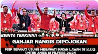 CEK FAKTA: PDIP Sepakat Usung Megawati untuk Lawan Anies di Pilpres 2024, Benarkah?