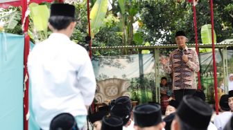 Sowan ke Ponpes Baitul Muqoddas, Ganjar Pranowo Mau Para Santri Giatkan Program Ekonomi Berbasis Pesantren