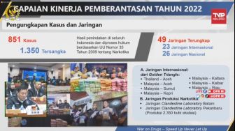 BNN Pamer Tangkap 1.350 Tersangka Kasus Narkoba Selama 2022 saat Rapat Bareng DPR, 1,9 Ton Sabu Disita