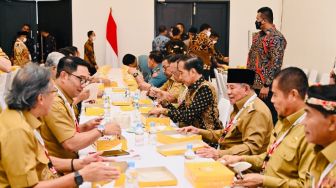 Hadiri Rakornas, Presiden Jokowi Santap Siang Bersama Peserta