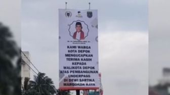 Baliho Ucapan 'Terimakasih' Kepada Walikota Depok Tuai Komentar Pedas Warganet