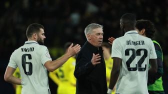 Momen Carlo Ancelotti Dipalak Suporter Usai Laga Athletic Bilbao vs Real Madrid