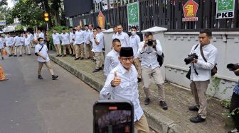 Pesan Khusus dari Prabowo Subianto Bikin Sandiaga Uno 'Nongol' di Acara Sekber Gerindra-PKB
