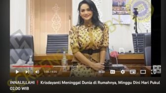 CEK FAKTA: Benarkah Krisdayanti Ditemukan Meninggal Dunia di Rumahnya Karena Pembunuhan?