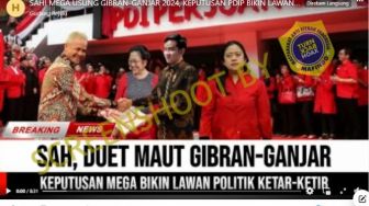 CEK FAKTA: Megawati Resmi Usung Gibran-Ganjar di Pilpres 2024 Bikin Lawan Ketar-ketir, Benarkah?