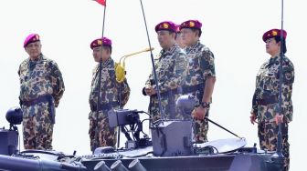 Jadi Warga Kehormatan Korps Marinir, Kapolri Klaim Sinergitas TNI-Polri Makin Solid