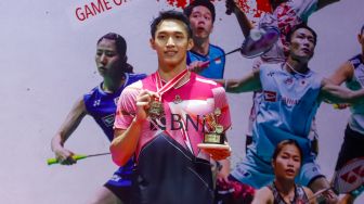 Tumbangkan Chico, Jonatan Christie Juara Tunggal Putra Indonesia Masters 2023