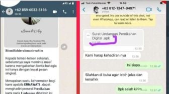 Waspada, Begini Cara Penipuan Lewat Undangan Pernikahan File APK