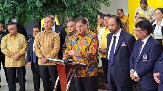 Pertemuan Surya Paloh dengan Airlangga di Kantor Golkar Munculkan Kesepakatan, Apa Isinya?