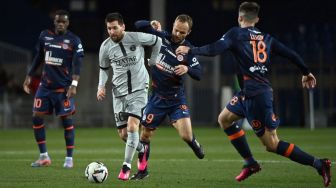 Hasil Montpellier vs PSG: Lionel Messi Cetak Gol, Les Parisiens Menang 3-1