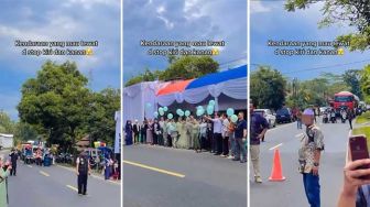 Momen Pernikahan Setop Pengguna Jalan: Mau Mulai Hidup Baru Udah Nyusahin Orang