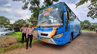 Sempat Viral, Bus Ugal-ugalan yang Nyaris Tabrak Pemotor hingga Diamuk Warga di Banyumas, NasibnyaKini Ditangan Polisi