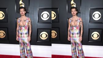 10 Potret Artis dengan Kostum Unik di Grammy Awards 2023, Harry Styles Pamer Dada Bidang