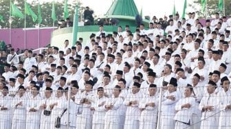 Puncak peringatan seabad Nahdlatul Ulama (NU) di Stadion Gelora Delta Sidoarjo, Jawa Timur, Selasa (7/2/2023). [ Foto dok. PBNU]